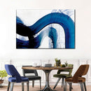 Blue Abstract Curves Wall Art Blue Abstract Curves Wall Art