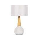 Baugo White Ceramic Table Lamp Baugo White Ceramic Table Lamp