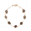 Labradorite and Bronze Line Bracelet Labradorite and Bronze Line Bracelet