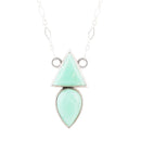 Lahana Green Chrysoprase and Sterling Silver Necklace Lahana Green Chrysoprase and Sterling Silver Necklace