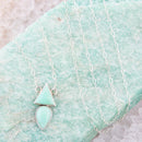 Lahana Green Chrysoprase and Sterling Silver Necklace Lahana Green Chrysoprase and Sterling Silver Necklace