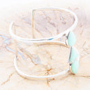 Lahana Green Chrysoprase Sterling Silver Statement Cuff Bracelet Lahana Green Chrysoprase Sterling Silver Statement Cuff Bracelet