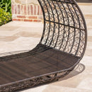 Large 2-Person Abigal Outdoor Wicker Daybed With Aluminum Frame And Cushions (SAK23942) Large 2-Person Abigal Outdoor Wicker Daybed With Aluminum Frame And Cushions (SAK23942)