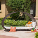 Large 2-Person Abigal Outdoor Wicker Daybed With Aluminum Frame And Cushions (SAK23942) Large 2-Person Abigal Outdoor Wicker Daybed With Aluminum Frame And Cushions (SAK23942)