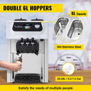 Large Double Hopper Commercial Soft Serve Ice Cream Maker Machine W/ 3 Flavors, 18-28 L/H (98371425) Large Double Hopper Commercial Soft Serve Ice Cream Maker Machine W/ 3 Flavors, 18-28 L/H (98371425)