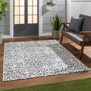 Alderbury White Leopard Print Rug Alderbury White Leopard Print Rug