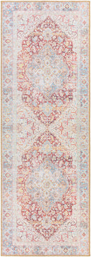 Cream Rust Leeston Washable Rug - Clearance Cream Rust Leeston Washable Rug - Clearance