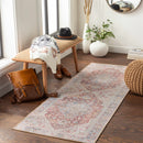 Cream Rust Leeston Washable Rug - Clearance Cream Rust Leeston Washable Rug - Clearance