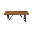 Live Edge Coffee Table, Light Walnut Live Edge Coffee Table, Light Walnut