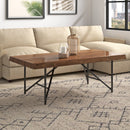Live Edge Coffee Table, Light Walnut Live Edge Coffee Table, Light Walnut