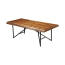 Live Edge Coffee Table, Light Walnut Live Edge Coffee Table, Light Walnut
