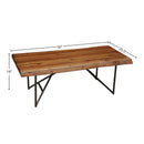 Live Edge Coffee Table, Light Walnut Live Edge Coffee Table, Light Walnut