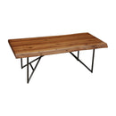 Live Edge Coffee Table, Light Walnut Live Edge Coffee Table, Light Walnut