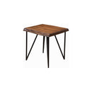 Live Edge End Table, Light Walnut Live Edge End Table, Light Walnut