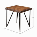 Live Edge End Table, Light Walnut Live Edge End Table, Light Walnut
