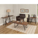 Live Edge End Table, Light Walnut Live Edge End Table, Light Walnut