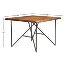 Live Edge Pub Table, Light Walnut Live Edge Pub Table, Light Walnut