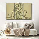 Woman Loving Dog Wall Art Woman Loving Dog Wall Art