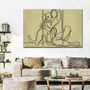 Woman Loving Dog Wall Art Woman Loving Dog Wall Art