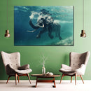 Swimming Elephant Wall Art Swimming Elephant Wall Art
