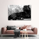 Black Panther Monochrome Wall Art Black Panther Monochrome Wall Art