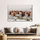 Winter Highland Cows Wall Art Winter Highland Cows Wall Art