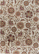 Longford Beige Floral Wool Carpet Longford Beige Floral Wool Carpet