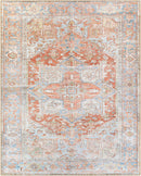 Rust Maayon Washable Rug Rust Maayon Washable Rug