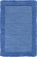 Macedon Blue Bordered Wool Rug Macedon Blue Bordered Wool Rug