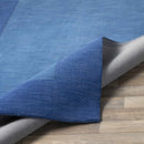 Macedon Blue Bordered Wool Rug Macedon Blue Bordered Wool Rug