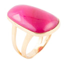 Madeleine Pink Agate Golden Ring Madeleine Pink Agate Golden Ring