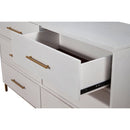 Madelyn Six Drawer Dresser, White Madelyn Six Drawer Dresser, White
