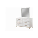 Madelyn Six Drawer Dresser, White Madelyn Six Drawer Dresser, White