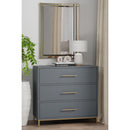 Madelyn Three Drawer Small Chest, Slate Gray Madelyn Three Drawer Small Chest, Slate Gray