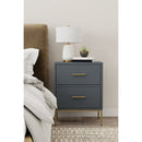 Madelyn Two Drawer Nightstand, Slate Gray Madelyn Two Drawer Nightstand, Slate Gray