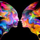 Abstract Butterfly Faces Wall Art Abstract Butterfly Faces Wall Art