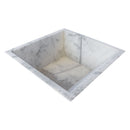 Carrara White Marble Natural Stone Fire Pit Carrara White Marble Natural Stone Fire Pit