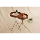Coffee Table Set With Metal Legs And Wooden Plate Coffee Table Set With Metal Legs And Wooden Plate