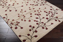 Elsu Beige&Burgandy Wool Rug Elsu Beige&Burgandy Wool Rug