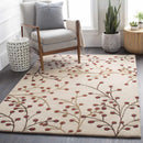 Elsu Beige&Burgandy Wool Rug Elsu Beige&Burgandy Wool Rug
