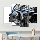 Abstract Silver Profile Colors Wall Art Abstract Silver Profile Colors Wall Art