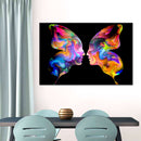 Abstract Butterfly Faces Wall Art Abstract Butterfly Faces Wall Art