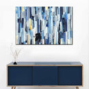 Striped Blue Abstract Wall Art Striped Blue Abstract Wall Art