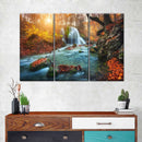 Autumnal Forest Waterfall Wall Art Autumnal Forest Waterfall Wall Art