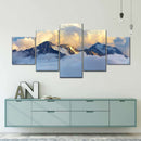 Alpine Snowy Mountains Wall Art Alpine Snowy Mountains Wall Art
