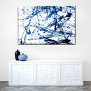Abstract Navy Drip Wall Art Abstract Navy Drip Wall Art