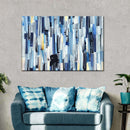 Striped Blue Abstract Wall Art Striped Blue Abstract Wall Art