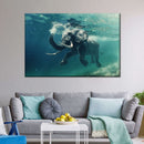 Swimming Elephant Wall Art Swimming Elephant Wall Art