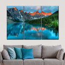 Tranquil Moraine Lake Wall Art Tranquil Moraine Lake Wall Art