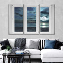 Window To Moonlit Beach Wall Art Window To Moonlit Beach Wall Art